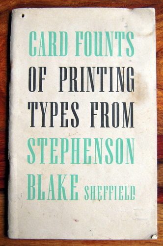 Stephenson, Blake Card Fount Catalogue